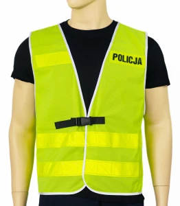 KAMIZELKA ODBLASKOWA POLICJA SIATKA