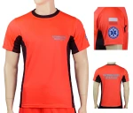 KOSZULKA T-SHIRT FLUO RATOWNIK | ODBLASK + FLAGI + LOGO 