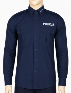 KOSZULA SŁUŻBOWA POLICJA GRANATOWA DŁUGI RĘKAW