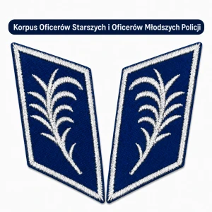 Palemki Policyjne Oficerskie – Korpusówki Policji | Znak Korpusu na Mundur Galowy