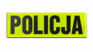 Emblemat POLICJA odblaskowy - Pryzmatyczny