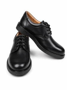 Półbuty służbowe skórzane czarne – buty do munduru