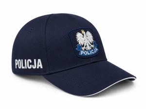 Czapka służbowa policyjna letnia z daszkiem granatowa MEMBRANA | POLICJA