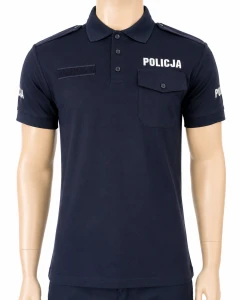 Koszulka polo POLICJA granatowa | 80% bawełna, 20% nylon, 210 gr/m2