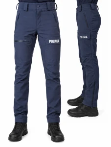 Spodnie SOFTSHELL policyjne zimowe z membraną