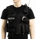 KAMIZELKA TAKTYCZNA CZARNA WZÓR XII SIATKA