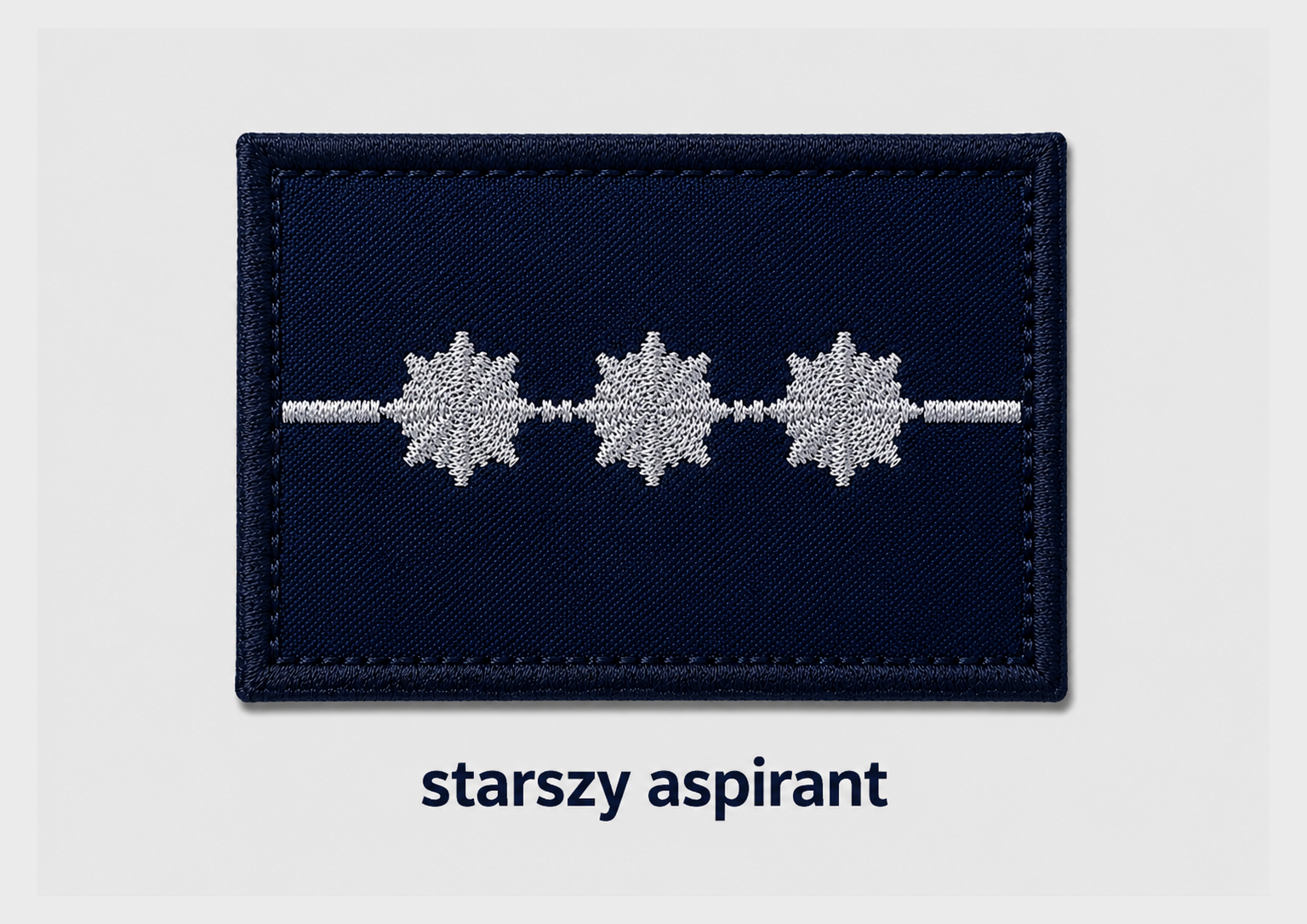 DYSTYNKCJE NA SOFTSHELL POLICYJNE STARSZY ASPIRANT