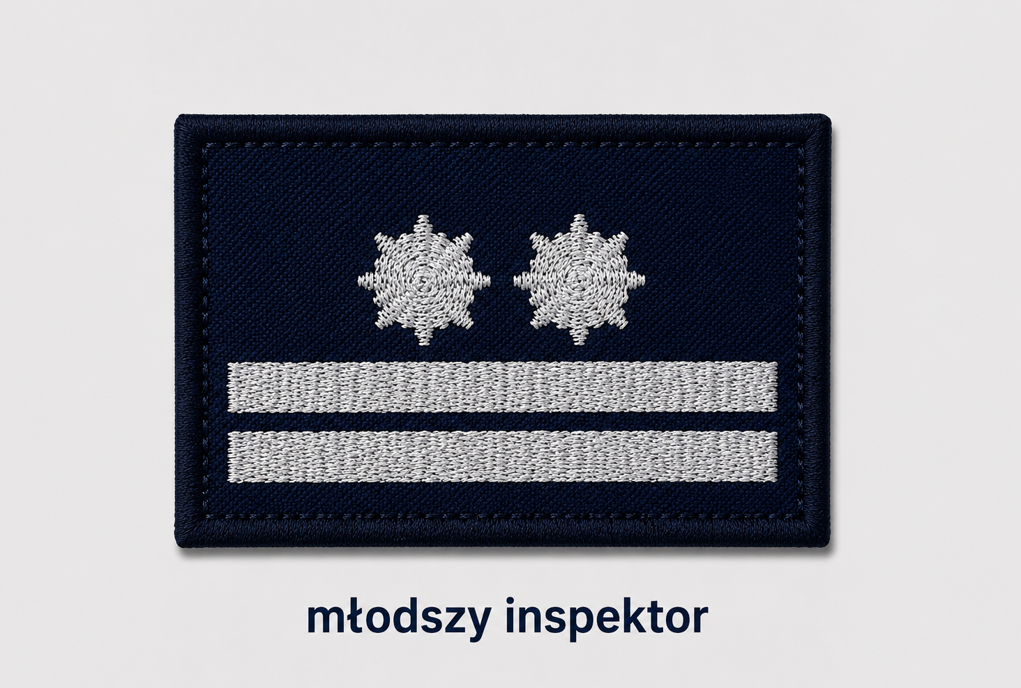DYSTYNKCJE NA SOFTSHELL POLICYJNE MŁODSZY INSPEKTOR