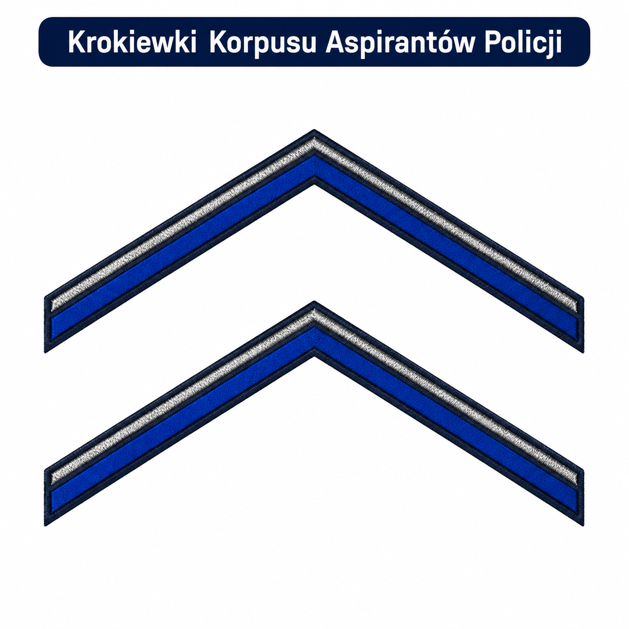 Krokiewki Policyjne Korpusu Aspirantów – Naszywki na Rękaw Policji