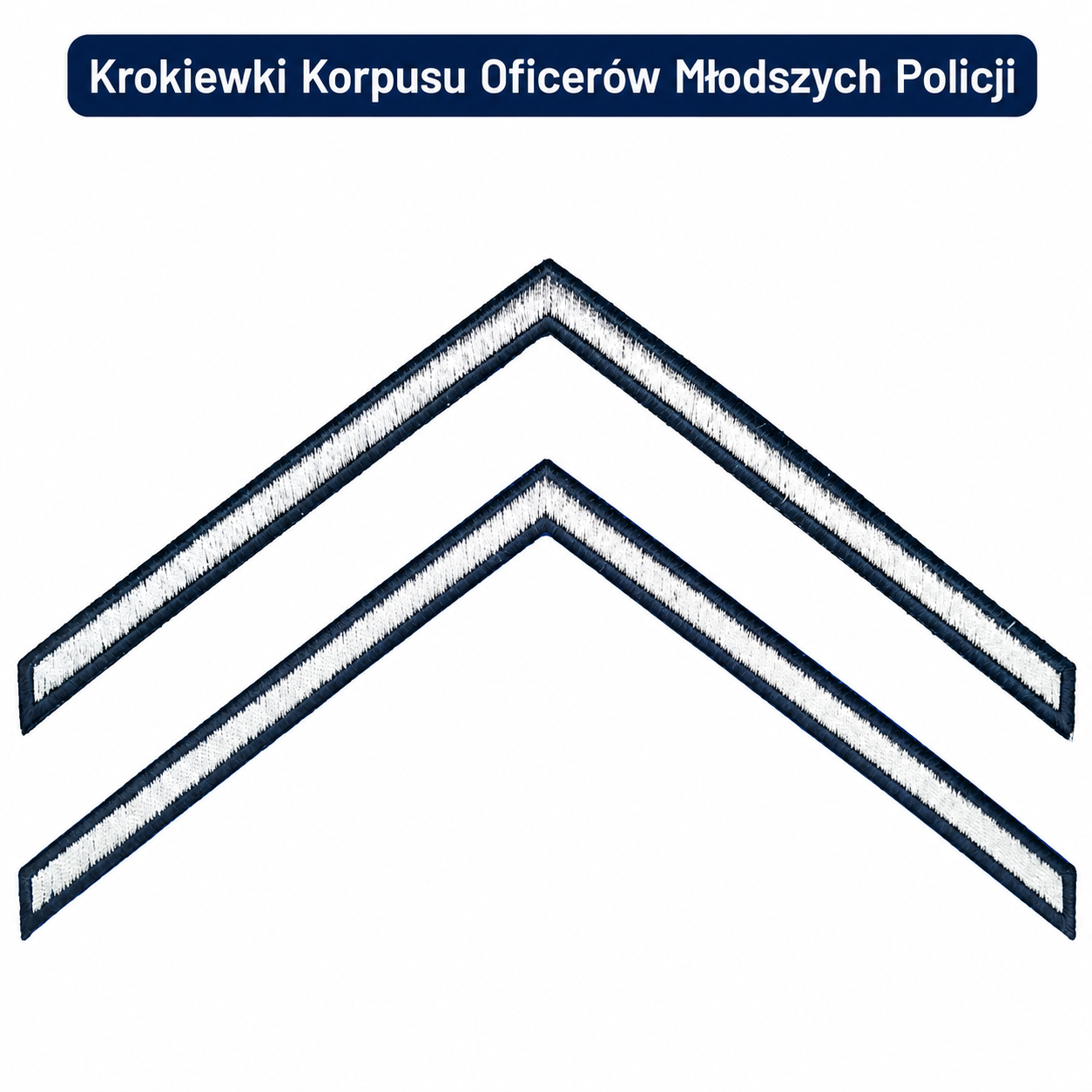 Krokiewki Policyjne Korpusu Oficerów Młodszych – Naszywki na Rękaw Policji