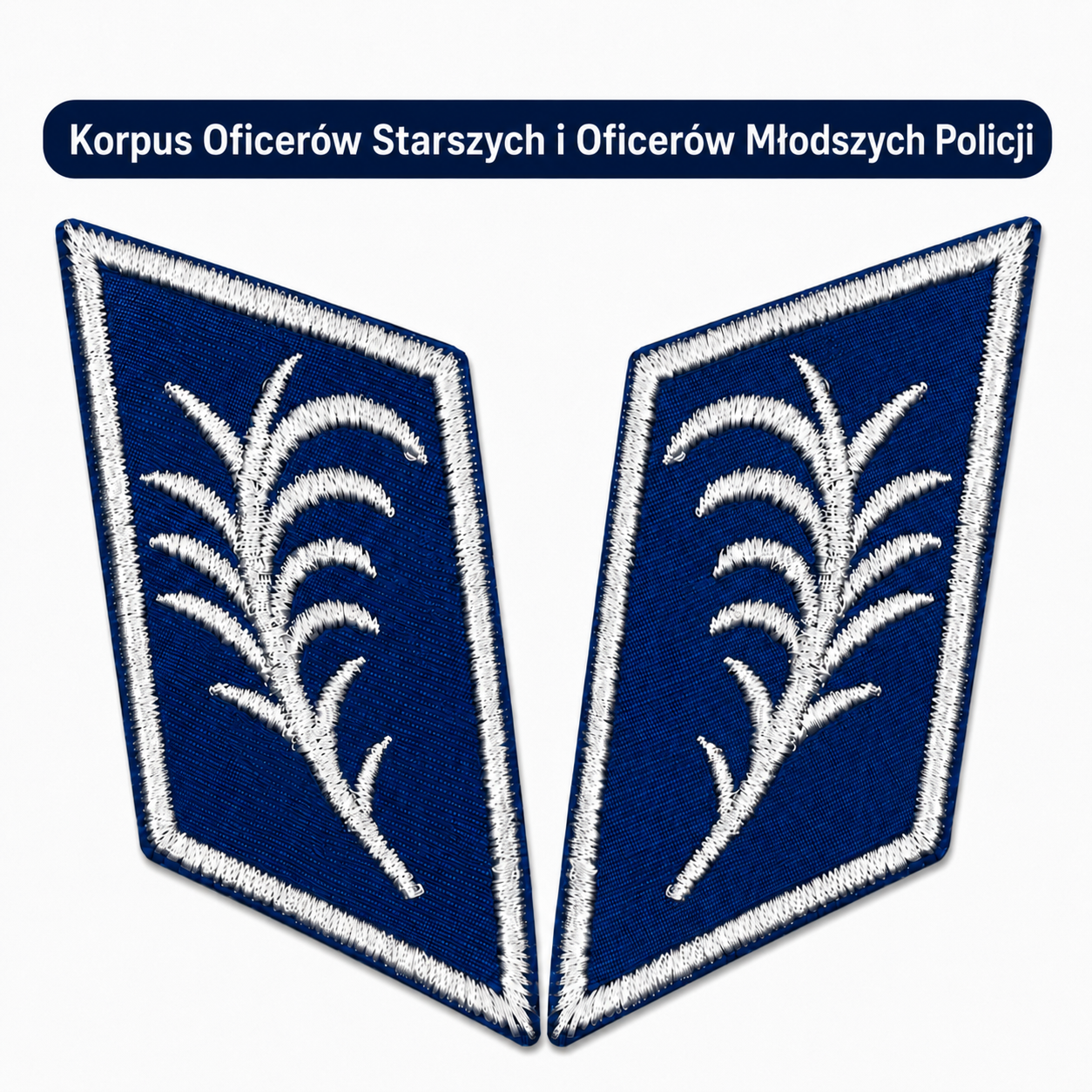 Palemki Policyjne Oficerskie – Korpusówki Policji | Znak Korpusu na Mundur Galowy